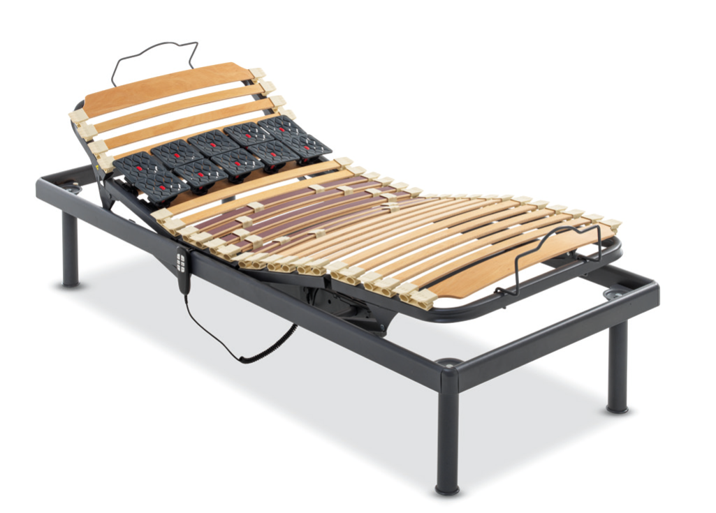 FLUTTUA 300 – Somieră ergonomică motorizată din oțel și lemn de fag - imagine 4